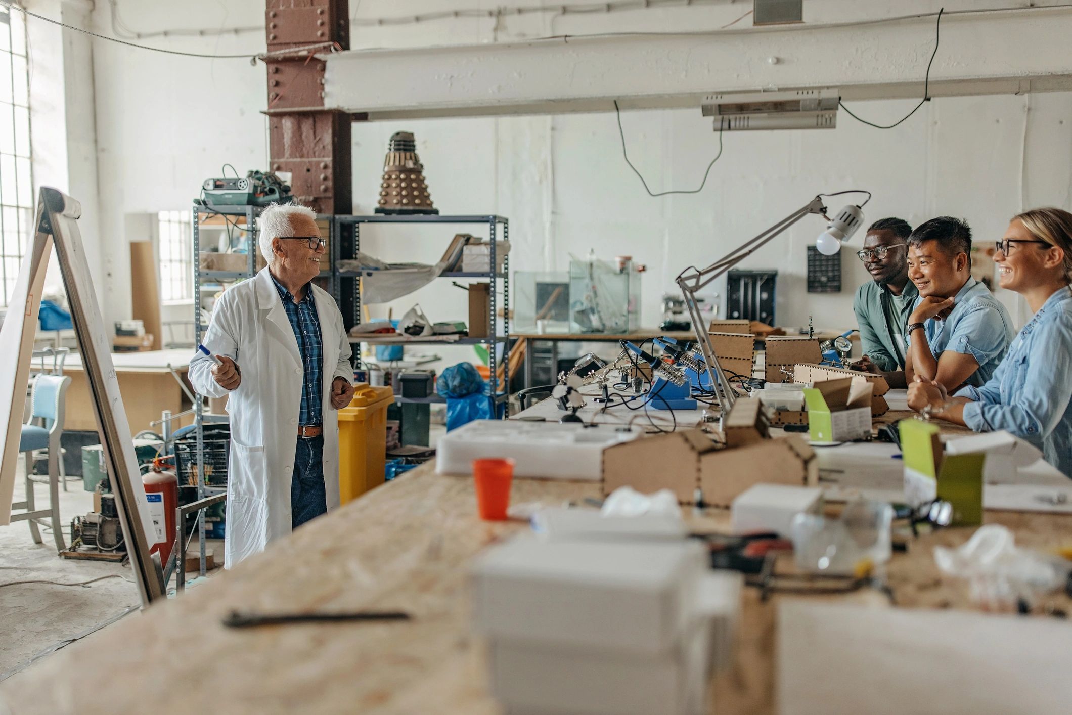Technician training and electronics service environment