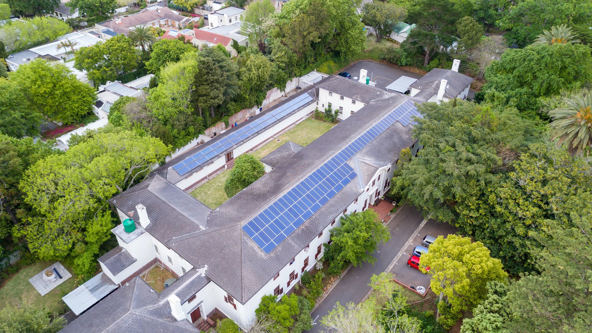 Solar and power solutions installation view